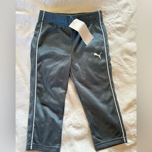 NWT Puma Athletic Toddler Pants Size 2T Gray — Pull‑On Straight Leg (Not Jogger)